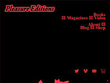 Tablet Screenshot of pleasureeditions.com